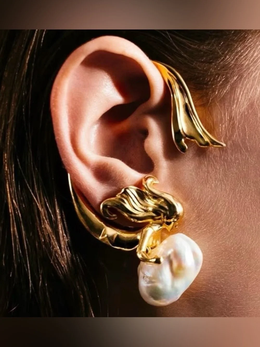 Anthropologie elegant gold